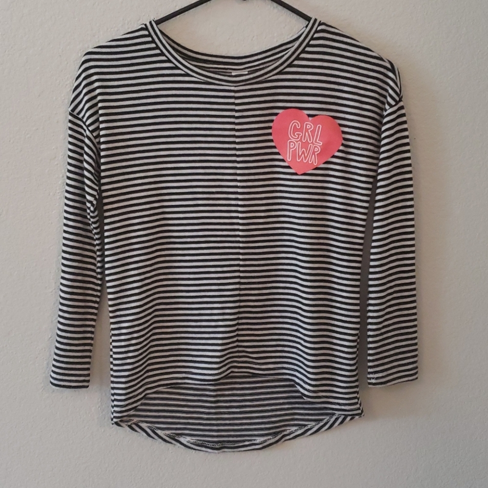 Girls Old Navy Striped Long Sleeve Blouse (M)